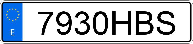 Numer rejestracyjny 7930HBS posiada VOLKSWAGEN GOLF Numer rejestracyjny 7930HBS posiada VOLKSWAGEN GOLF