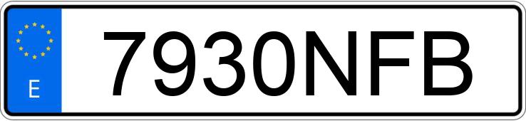 Numer rejestracyjny 7930NFB posiada VOLVO XC40