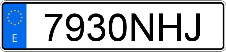 Numer rejestracyjny 7930NHJ posiada KIA EV3