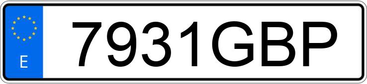 Numer rejestracyjny 7931GBP posiada TOYOTA COROLLA