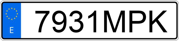 Numer rejestracyjny 7931MPK posiada VOLVO XC40