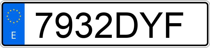 Numer rejestracyjny 7932DYF posiada SEAT IBIZA Numer rejestracyjny 7932DYF posiada SEAT IBIZA