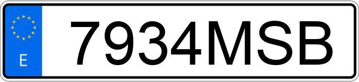 Numer rejestracyjny 7934MSB posiada MERCEDES GLC (253)