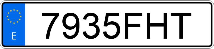 Numer rejestracyjny 7935FHT posiada SEAT TOLEDO