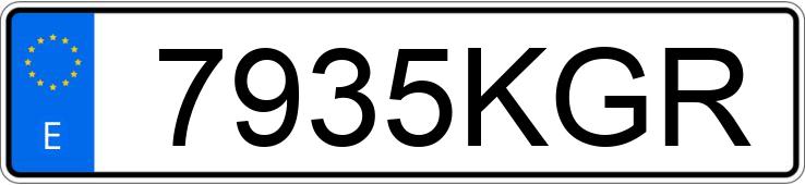 Numer rejestracyjny 7935KGR posiada RENAULT CLIO