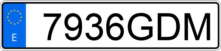 Numer rejestracyjny 7936GDM posiada DAF 55 LF