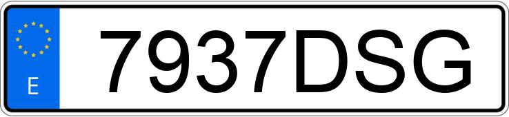 Numer rejestracyjny 7937DSG posiada SEAT LEON