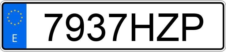 Numer rejestracyjny 7937HZP posiada MERCEDES C (204)