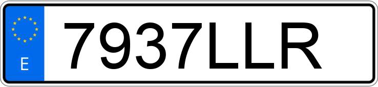 Numer rejestracyjny 7937LLR posiada SUZUKI SWACE