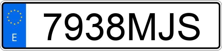 Numer rejestracyjny 7938MJS posiada MERCEDES E (213)