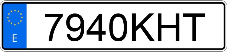 Numer rejestracyjny 7940KHT posiada FORD FOCUS