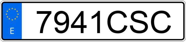 Numer rejestracyjny 7941CSC posiada MITSUBISHI MONTERO