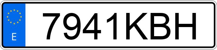 Numer rejestracyjny 7941KBH posiada FIAT FIORINO