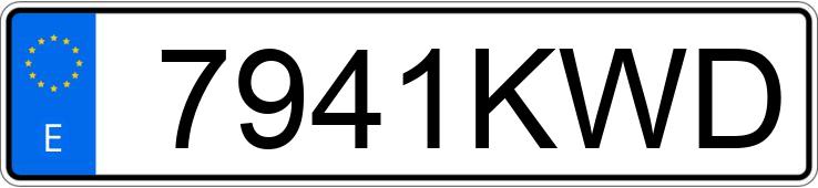 Numer rejestracyjny 7941KWD posiada SEAT ATECA