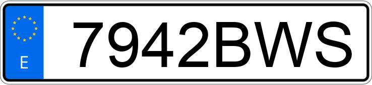 Numer rejestracyjny 7942BWS posiada HYUNDAI ELANTRA