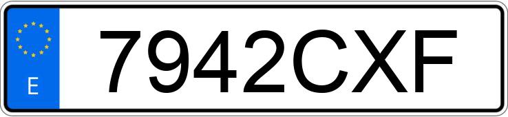 Numer rejestracyjny 7942CXF posiada OPEL ASTRA