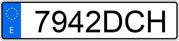 Numer rejestracyjny 7942DCH posiada MAZDA XEDOS 6