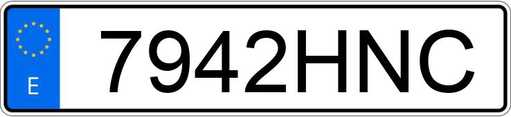 Numer rejestracyjny 7942HNC posiada RENAULT CLIO