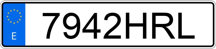 Numer rejestracyjny 7942HRL posiada MERCEDES A (176)