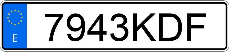 Numer rejestracyjny 7943KDF posiada OPEL CORSA 1.4 16V SPORT