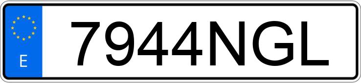 Numer rejestracyjny 7944NGL posiada TOYOTA C-HR