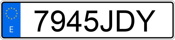 Numer rejestracyjny 7945JDY posiada FORD FOCUS