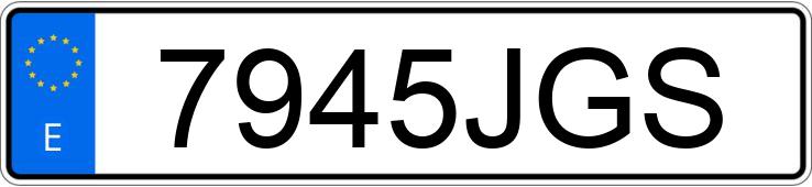 Le numéro d’enregistrement 7945JGS a VOLKSWAGEN GOLF Le numéro d’enregistrement 7945JGS a VOLKSWAGEN GOLF