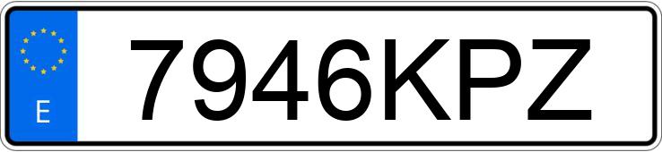 Numer rejestracyjny 7946KPZ posiada AUDI A3 SPORTBACK