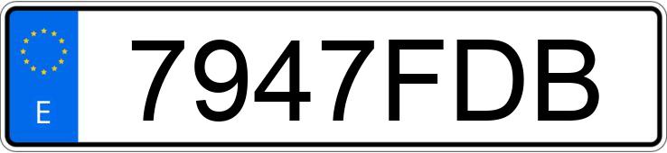 Numer rejestracyjny 7947FDB posiada ALFA ROMEO GTV