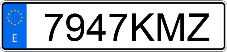 Numer rejestracyjny 7947KMZ posiada TOYOTA AURIS