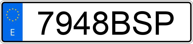 Numer rejestracyjny 7948BSP posiada FORD MONDEO