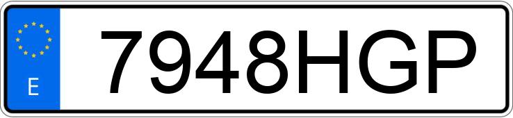 Numer rejestracyjny 7948HGP posiada AUDI A3