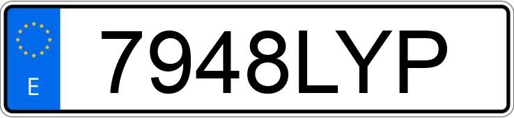 Numer rejestracyjny 7948LYP posiada TOYOTA COROLLA