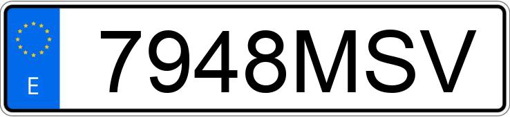 Numer rejestracyjny 7948MSV posiada MG ZS