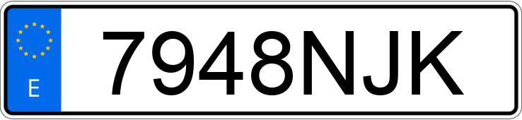 Numer rejestracyjny 7948NJK posiada SKODA KAROQ