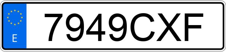 Numer rejestracyjny 7949CXF posiada CITROEN XSARA Numer rejestracyjny 7949CXF posiada CITROEN XSARA