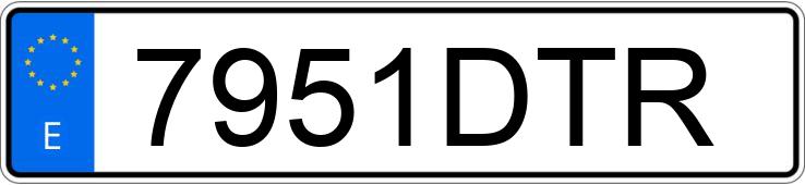 Numer rejestracyjny 7951DTR posiada CITROEN C2