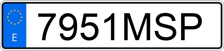 Numer rejestracyjny 7951MSP posiada HONDA CIVIC