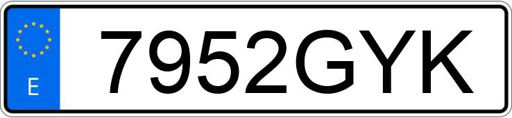 Numer rejestracyjny 7952GYK posiada VOLKSWAGEN PASSAT