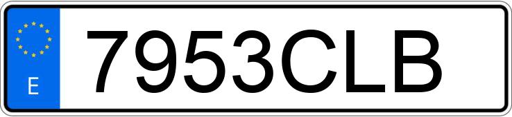 Numer rejestracyjny 7953CLB posiada MERCEDES E (211)
