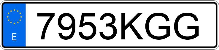 Numer rejestracyjny 7953KGG posiada RENAULT CLIO