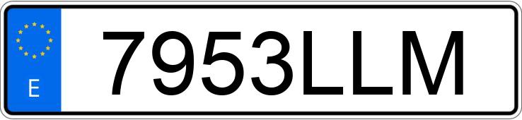 Numer rejestracyjny 7953LLM posiada VOLKSWAGEN TOURAN