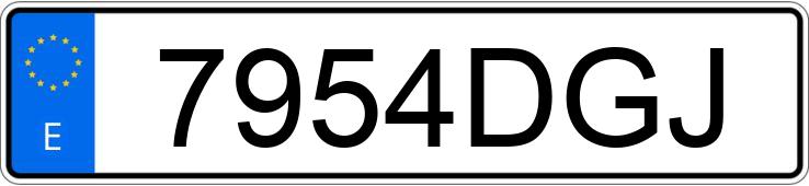 Numer rejestracyjny 7954DGJ posiada BMW SERIE 5