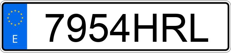 Numer rejestracyjny 7954HRL posiada SEAT IBIZA