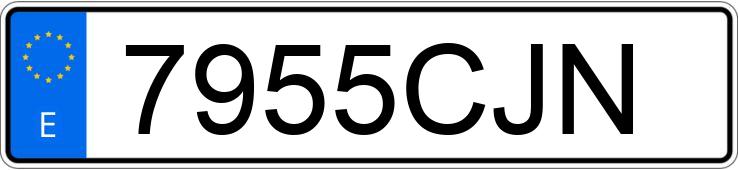 Numer rejestracyjny 7955CJN posiada ALFA A