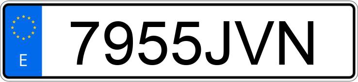 Numer rejestracyjny 7955JVN posiada TOYOTA AURIS