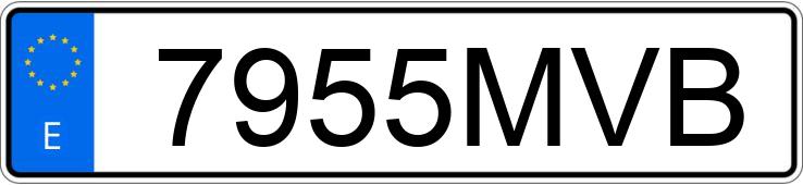 Numer rejestracyjny 7955MVB posiada MERCEDES C (206)