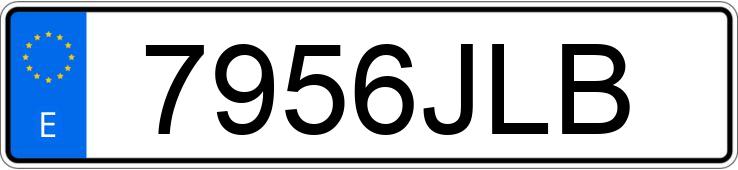 Numer rejestracyjny 7956JLB posiada TOYOTA RAV4