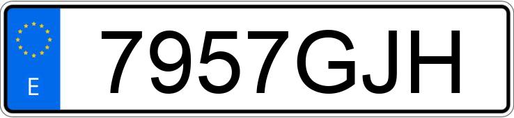 Numer rejestracyjny 7957GJH posiada SEAT IBIZA