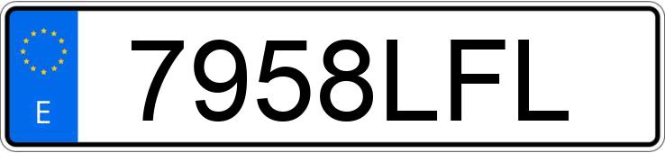 Numer rejestracyjny 7958LFL posiada BMW X1